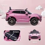 Aston Martin Dbx Licensed 12v Kids Ride On Car W/ 4 Suspension Wheels | Pink