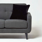 Soft Touch Faux Fur Filled Cushion | 45cm x 45cm | Black