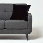 Soft Touch Faux Fur Filled Cushion | 45cm x 45cm | Black