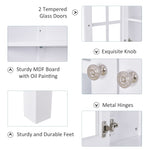 HOMCOM Modern Kitchen Sideboard Storage Cabinetadjustable Shelf