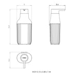 Soap Dispenser 300ml Wall Mounted/freestanding Alife Collection | Matte Black