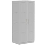 Wardrobe For Bedroom, Double Wardrobe With Hanging Rail | One Size