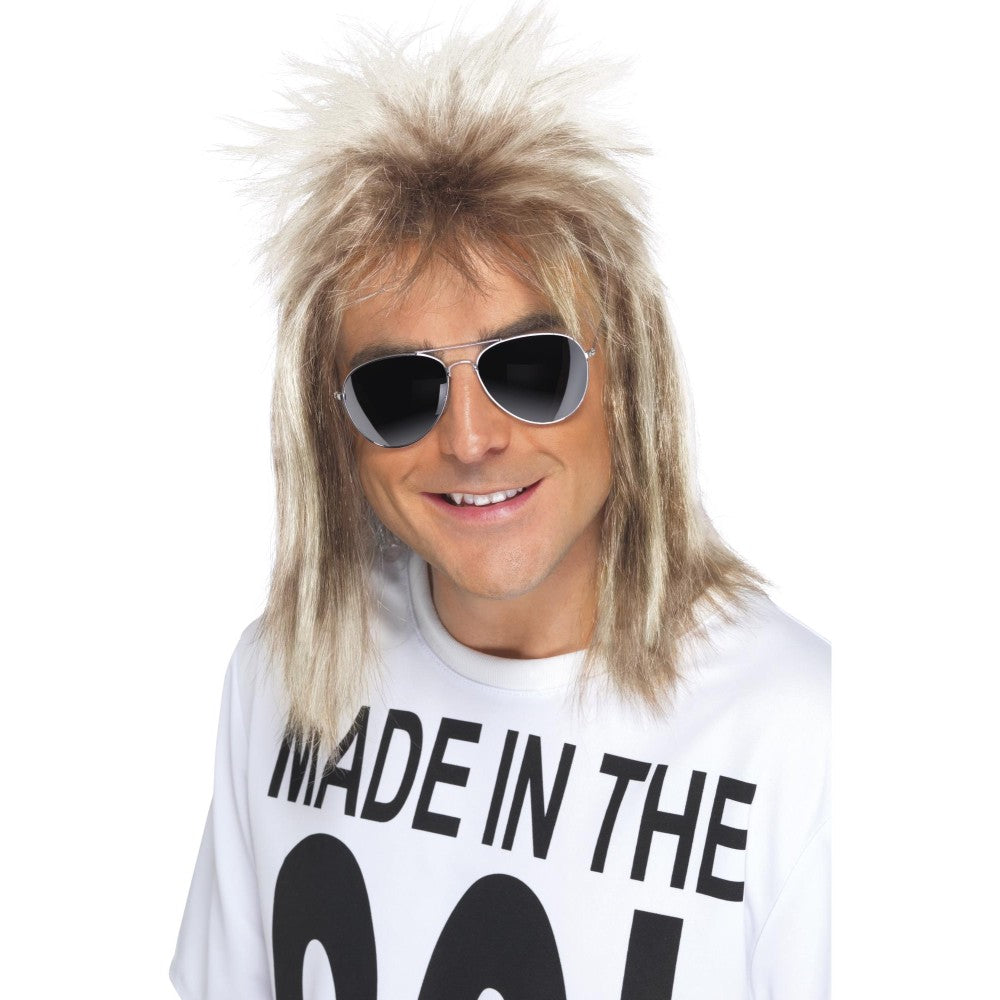 80s Mullet Wig, Blonde