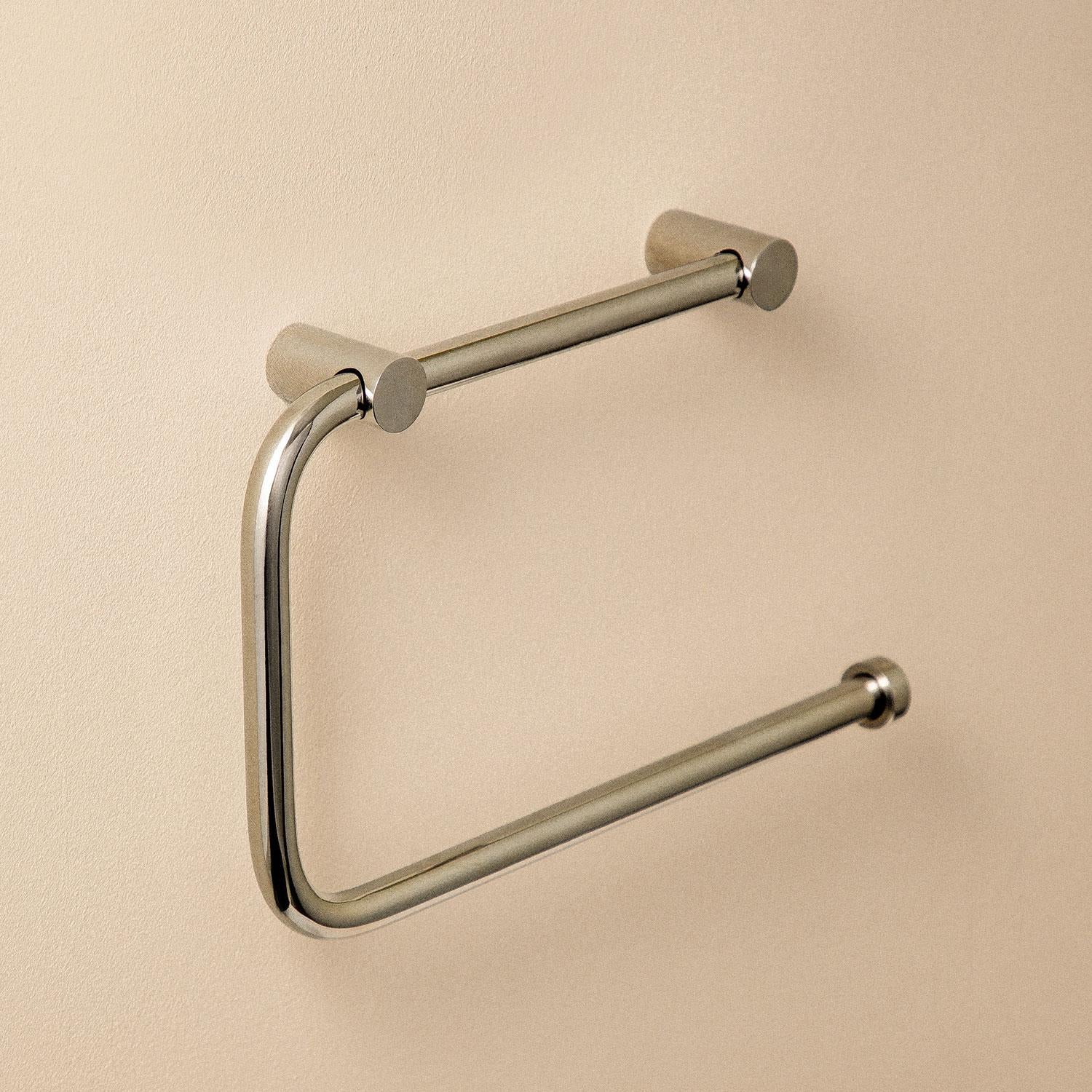 Towel Ring, Glossy Stainless Steel, Wall-mounted, Collection Logic
