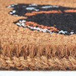 HOMESCAPES Red Admiral Butterfly Coir Non-slip Door Mat