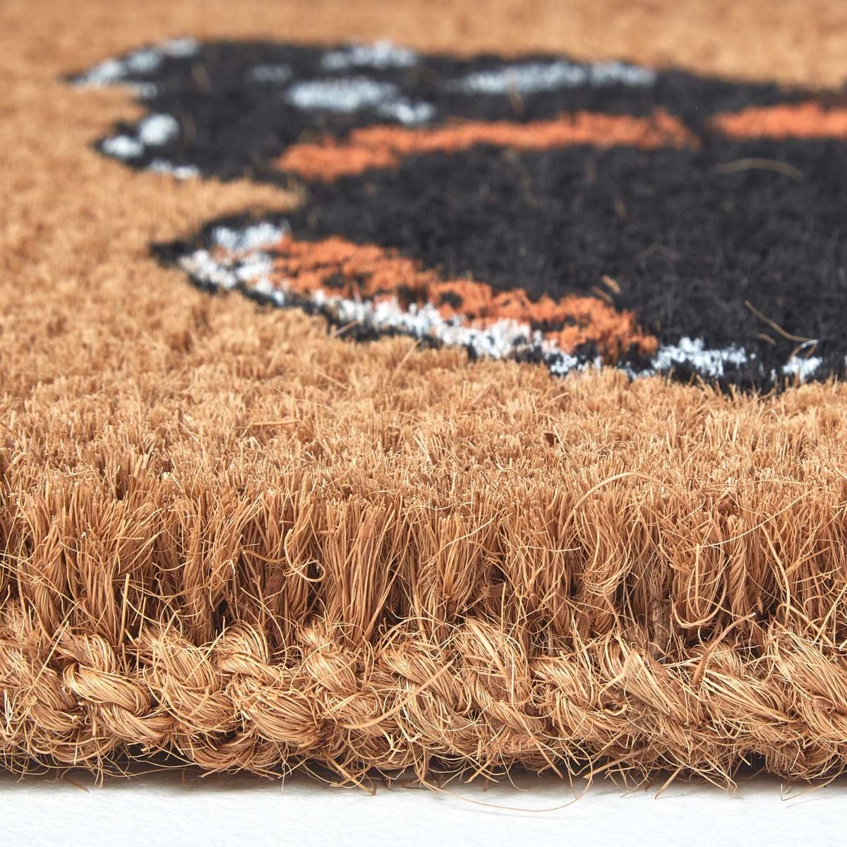 HOMESCAPES Red Admiral Butterfly Coir Non-slip Door Mat
