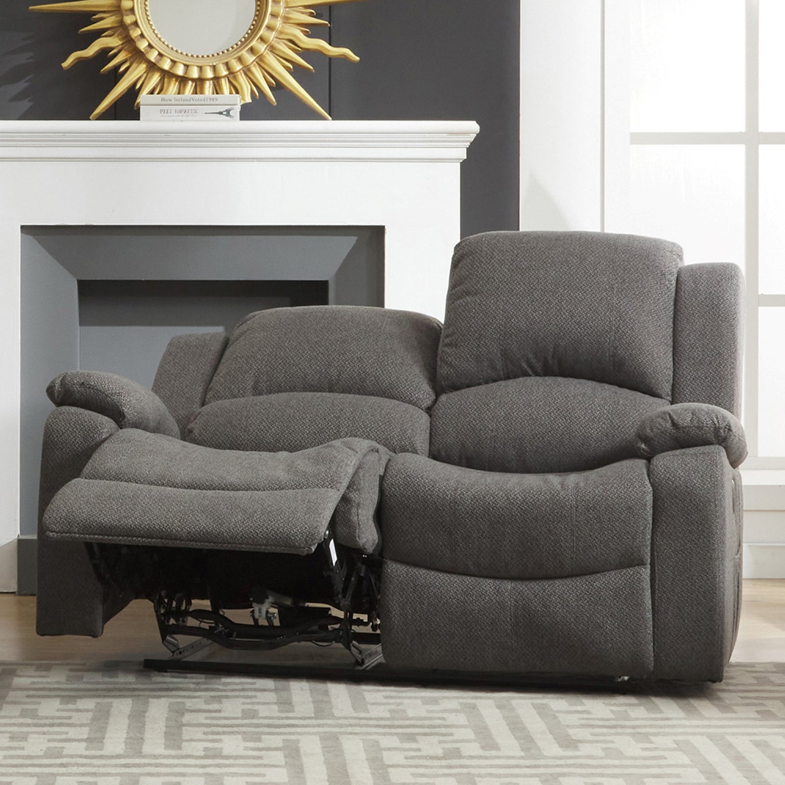 Marldon 2 Seat Electric Reclining Sofa | 2 | Dark Grey