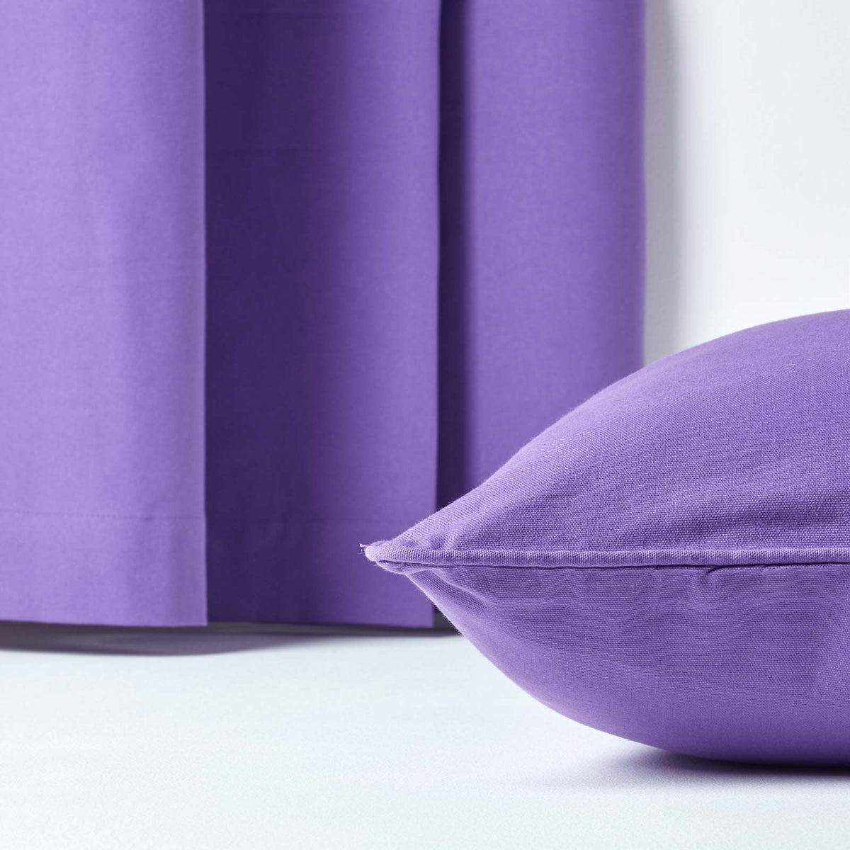 Cotton Plain Cushion Cover | 45cm x 45cm | Purple