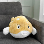 Soft Giant Handwarmer Cozy Plush Puffa Fish | 30cm x 30cm | Yellow