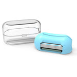 2-in-1 Finger Shaver Mini Razor Travel Portable Toothbrush Cover | Blue