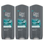 Men+care 3-in-1 Hair, Body & Face Wash Eucalyptus + Mint Fragrance, 3x400ml