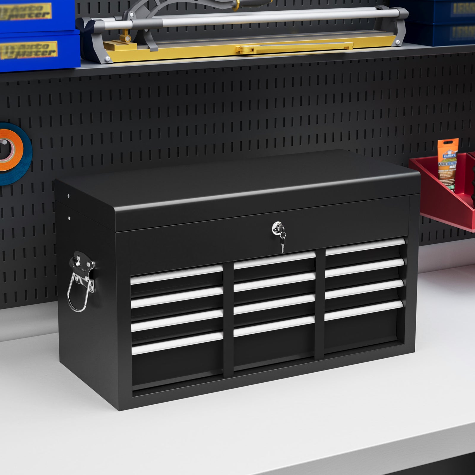 6 Drawer Tool Chest, Lockable, Portable | Black