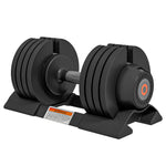 4-in-1 Adjustable Dumbbells Weights Set With Storage Tray 24kg