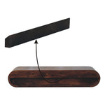 Wall Mounted California Walnut Console Table, 2 Drawers, Dark Brown