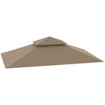 Grill Gazebo Cover Roof Replacement For 1.5 X 2.4m Frame | Khaki
