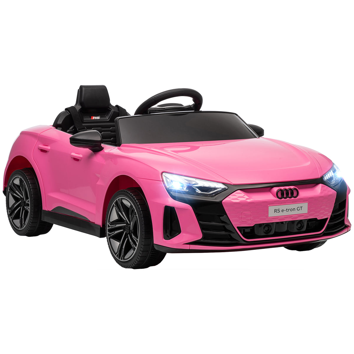 Audi Rs E-tron Gt Licensed 12v Kids Electric Ride On W/ Remote | Pink