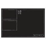 Peel And Stick Memo Black Chalkboard Paper Vinyl, 12" X 18"