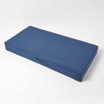 Quilted Cotton 2 Seater Orthopaedic Booster Cushion Cover | 50cm x 100cm | Navy Blue