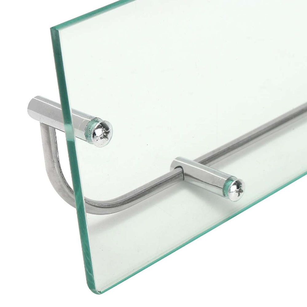 50cm Shelf Tempered Glass 6mm Thick Storage Organizer Wall Mounted Bathroom