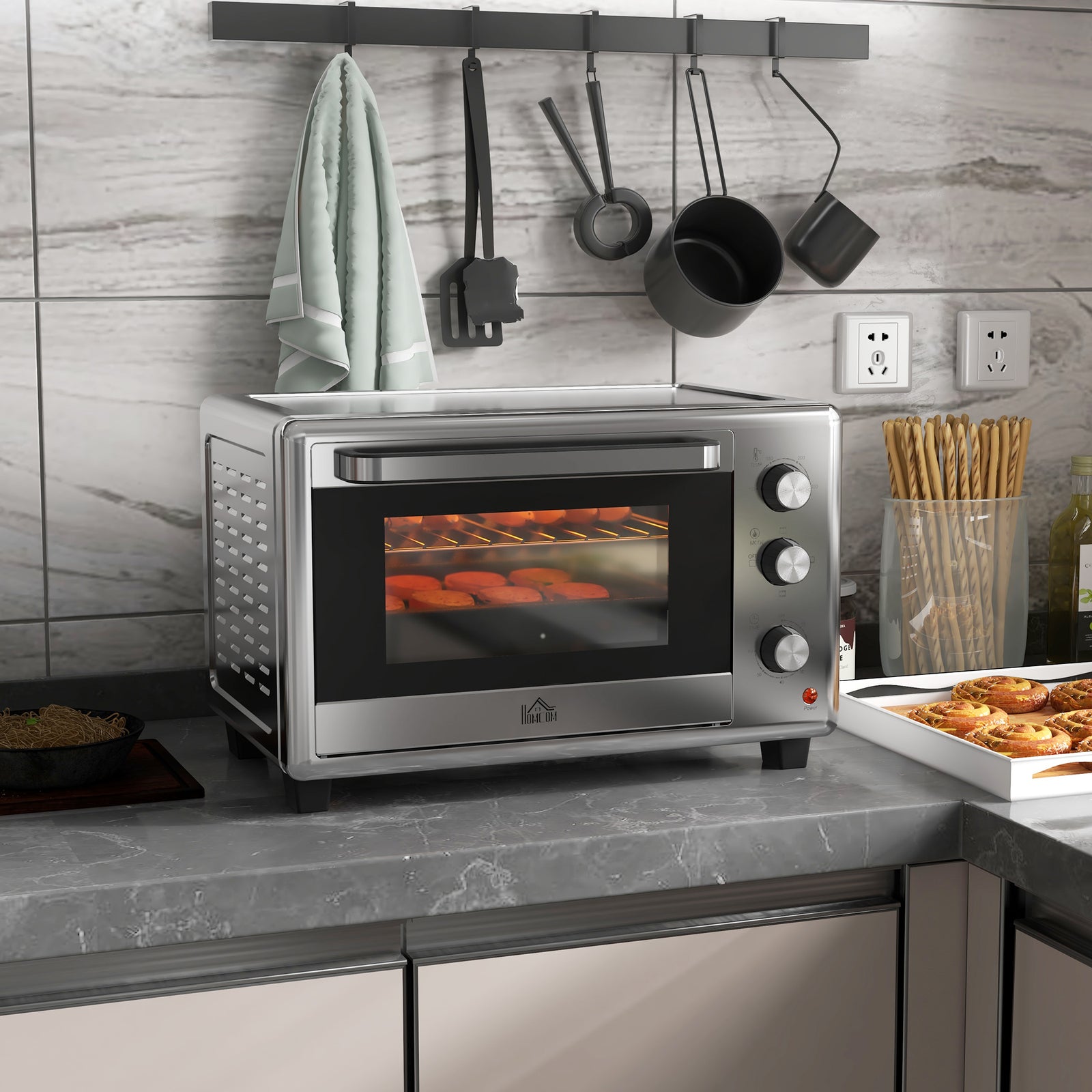 30l Mini Oven With Adjustable Temperature 60 Min Time