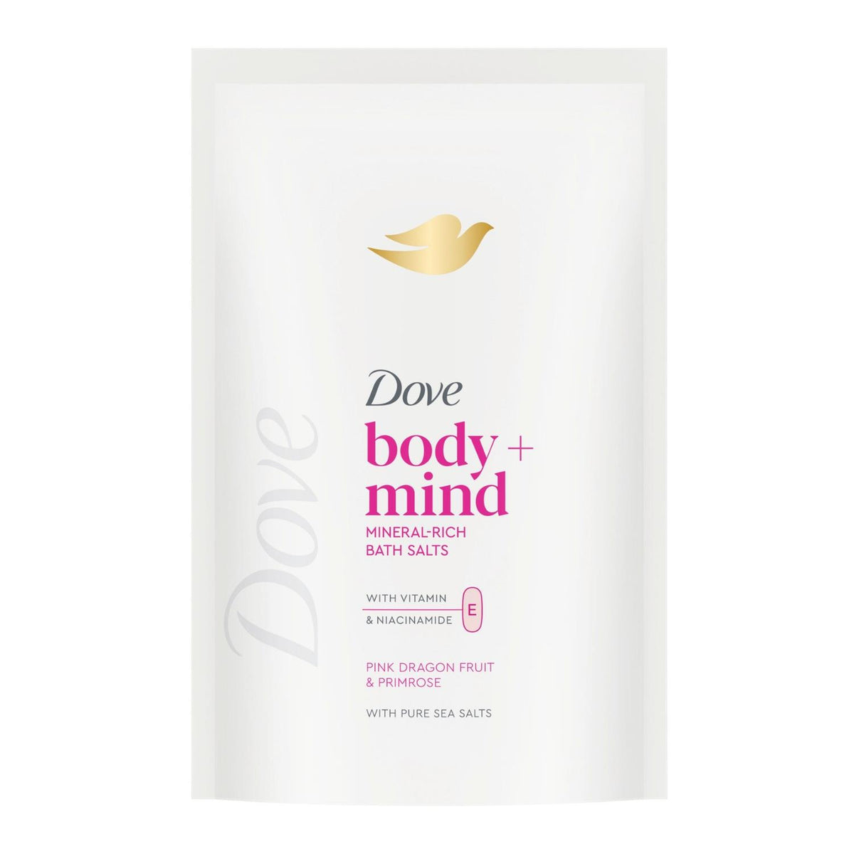 Body + Mind Mineral-rich Bath Salts, Dragon Fruit & Primrose, 400g | Set of 6