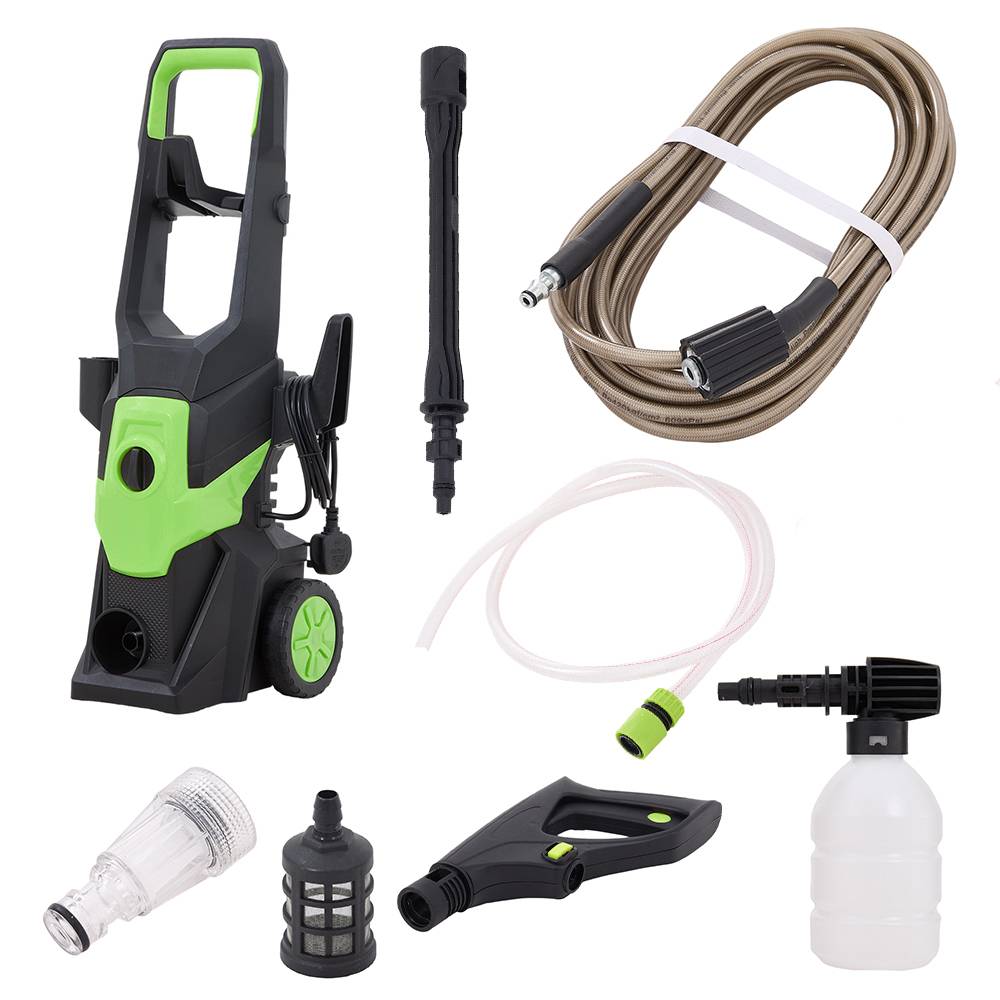 Electric High-pressure Washer 2650 Psi With 7m Hose, Adjustable Nozzle & Foam Sprayer – Car, Patio & Outdoor Cleaning | 2000w