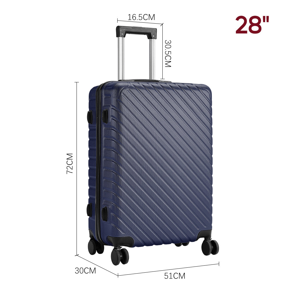 Lightweight Hardside Travel Suitcase With Spinner Wheels | Blue