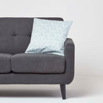 Geometric Jacquard Cushion Cover | 45cm x 45cm | Blue