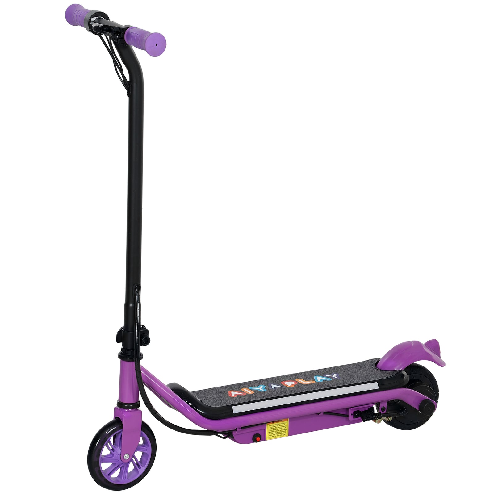 Electric Scooter For 6-14 With Dual Brakes & Colourful Light | Purple
