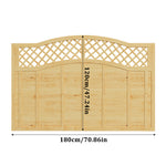 Omega Spruce Wood Fence Panel With Lattice Top 180cm W X 90/120/180cm H – Natural Finish, Durable, Easy Diy Garden Privacy Screen | Medium