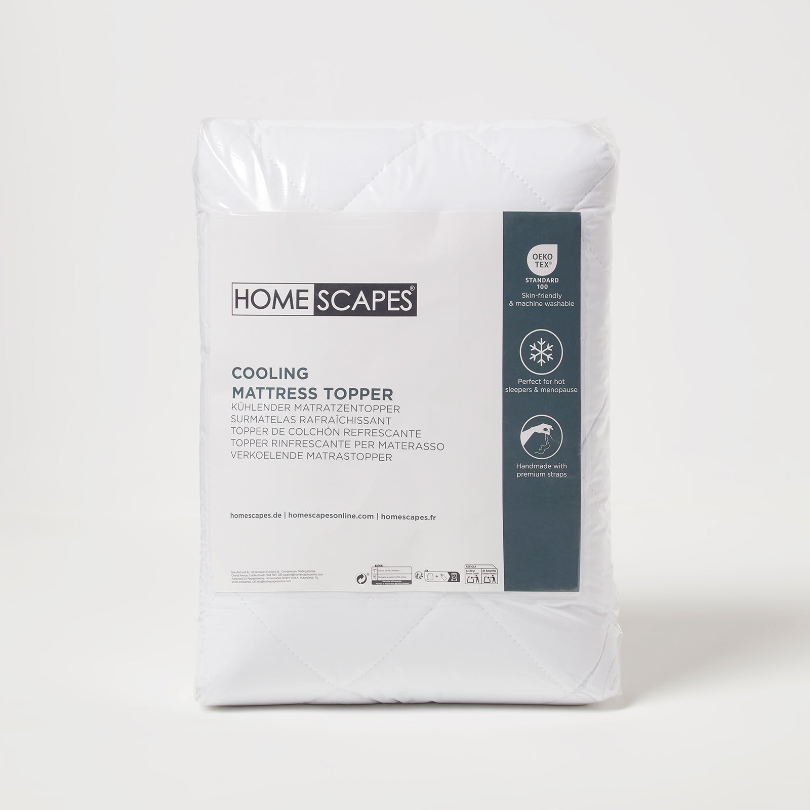 Advanced Cooling Mattress Topper | Cot | White