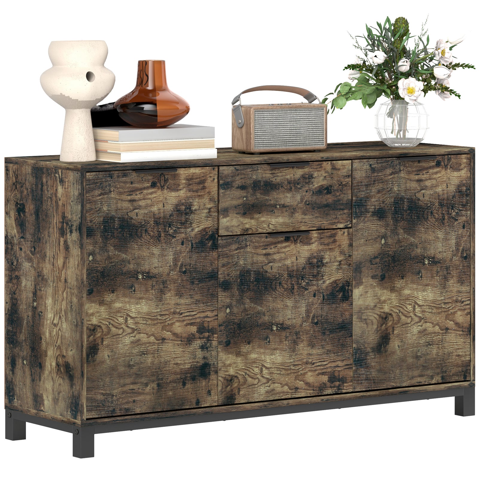 Sideboard, Industrial Storage Cabinet For Living Room