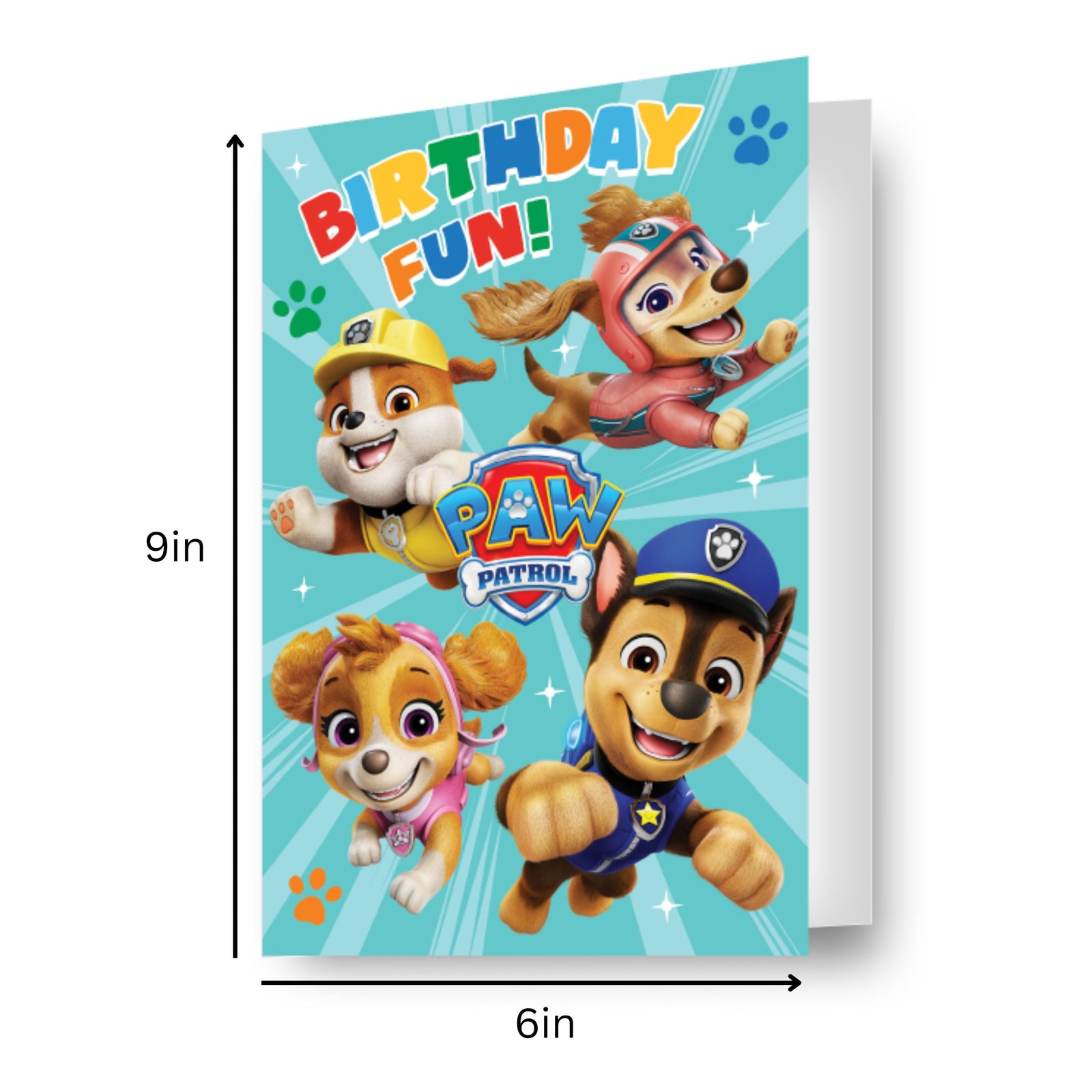Paw Patrol Jigsaw Puzzle Birthday Card Official Product