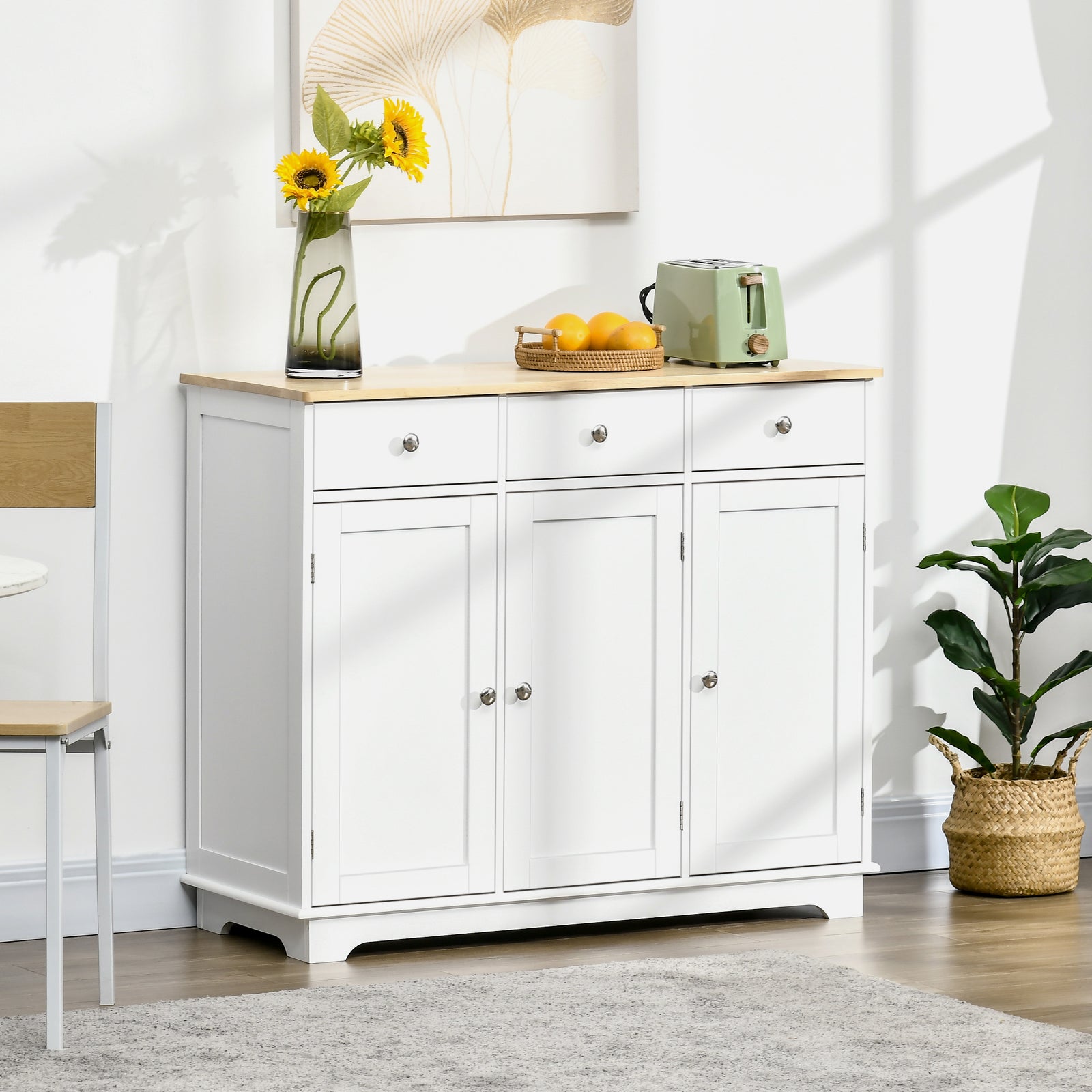 Modern Sideboard Buffet Cabinet With Storage Cabinets