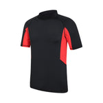 Mens Cove Recycled Polyester Short-sleeved Rash Guard | Extra Large | Black