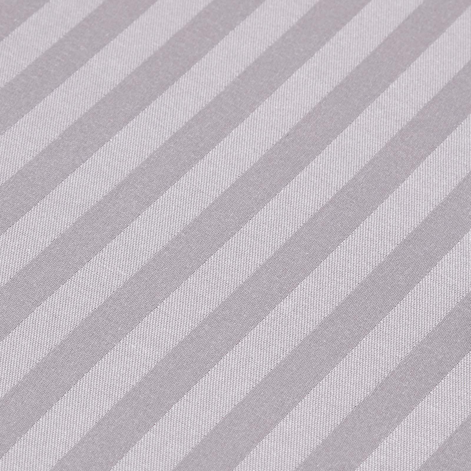 Egyptian Cotton Satin Stripe Flat Sheet 330 Tc | Super King | Grey
