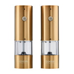 Cooks Professional Rechargeable Salt And Pepper Mill Set With Base