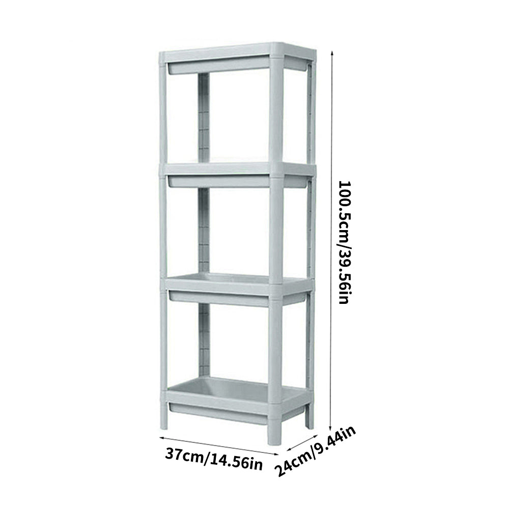 4 Layers Freestanding Plastic Corner Storage Rack For Bathroom Kitchen