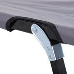 Double Camping Folding Cot Outdoor Portable Sleeping Bed | Gray