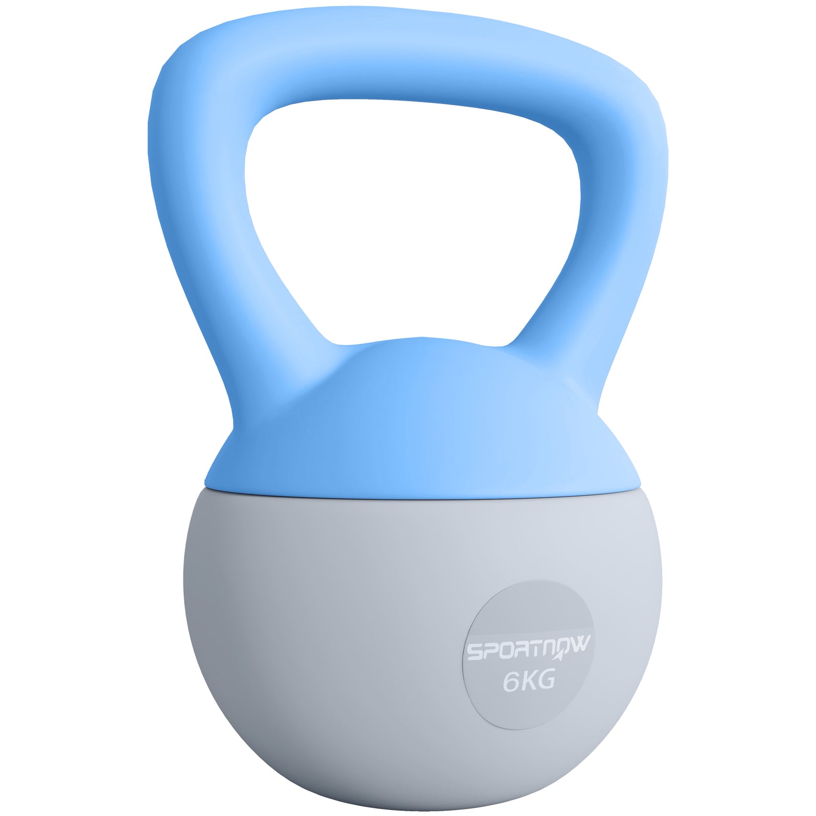 Kettlebell W/ Soft Body, Non-slip Handle | 6kg | Light Blue