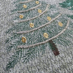 Chenille Feel Christmas 3 Trees Throw Cushion - 45 X 45 Cm