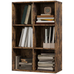 Cubic Cabinet Bookcase Storage Shelves For Home Office | One Size | Pale Brown