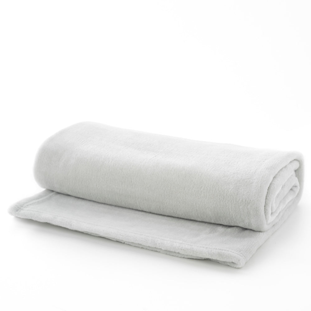 Cozy Touch Supersoft Plush Throw | 127cm x 152cm | Silver