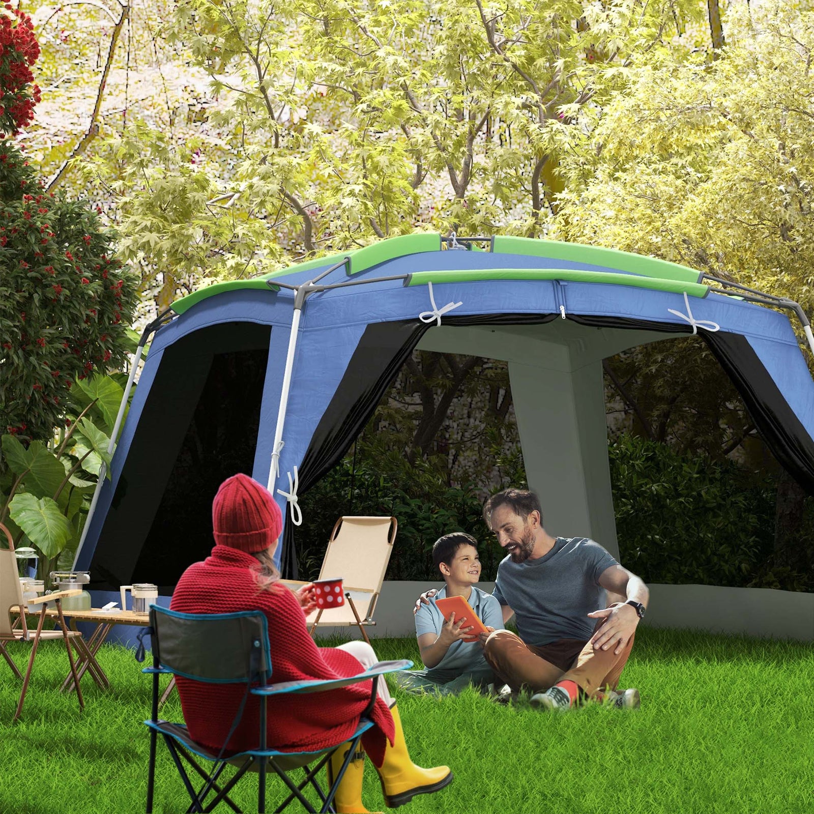 Camping Tent Sun Shelter Shade For Garden Park Outdoor