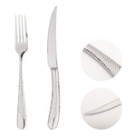 Steak Cutlery Set Knife Fork Stainless Steel 18/8 Catering Palace | Set of 8 | Silver