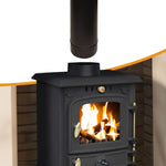Flue Pipe Straights Various Sizes for 5" inch (125mm) | 1000mm | Black
