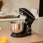 1400w 7l Household Stand Mixer With Stainless Steel Bowl And Splash Guard – Includes Whisk, Beater & Dough Hook