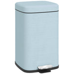 12/20l Kitchen Pedal Bin Metal Rubbish Bin Soft-close Lid | Large | Light Green