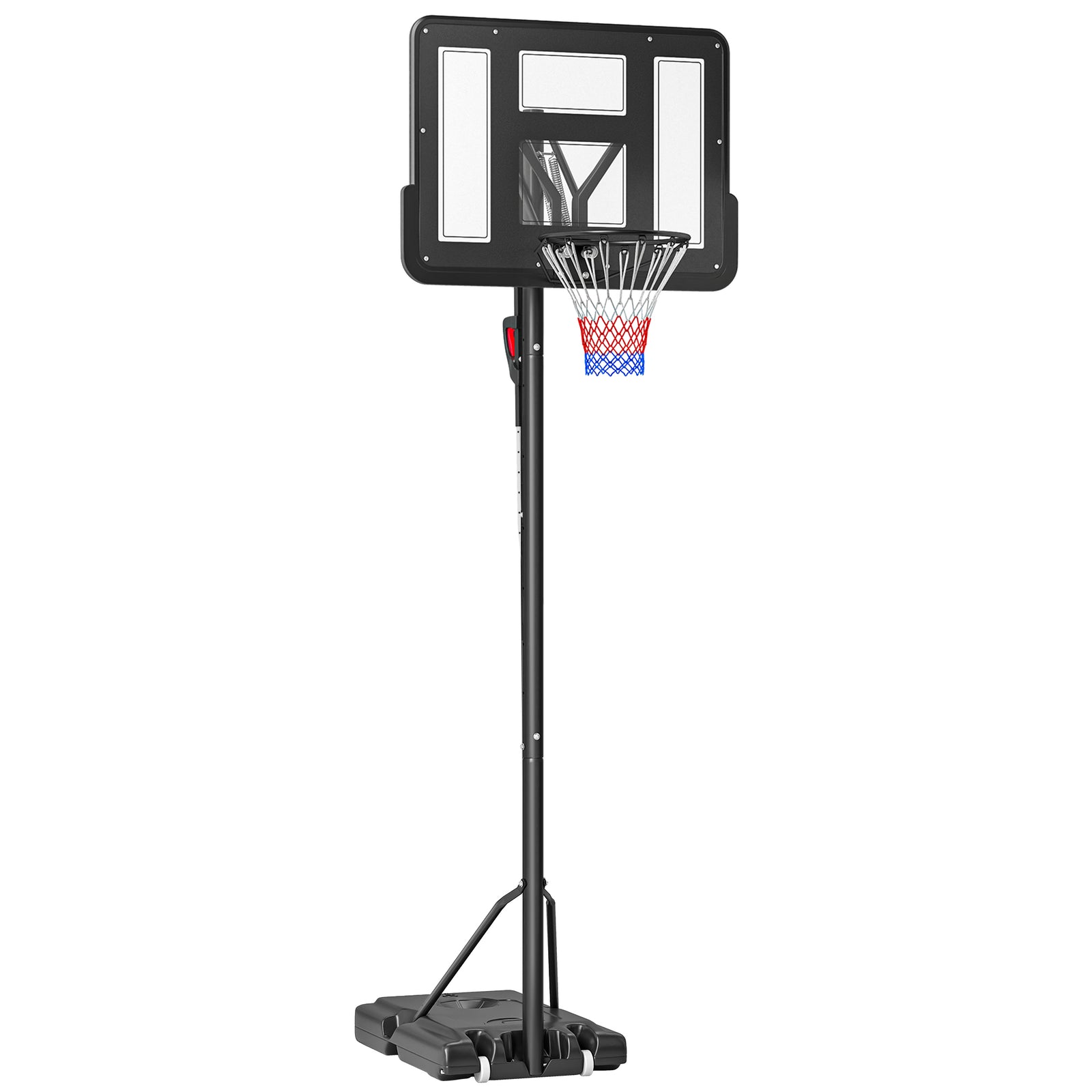 2.35-3.05m Basketball Hoop And Stand With Wheels | Black