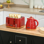 Kettle And Toaster Set 1.7l Boil Kettle And 4 Slice Toaster | One Size